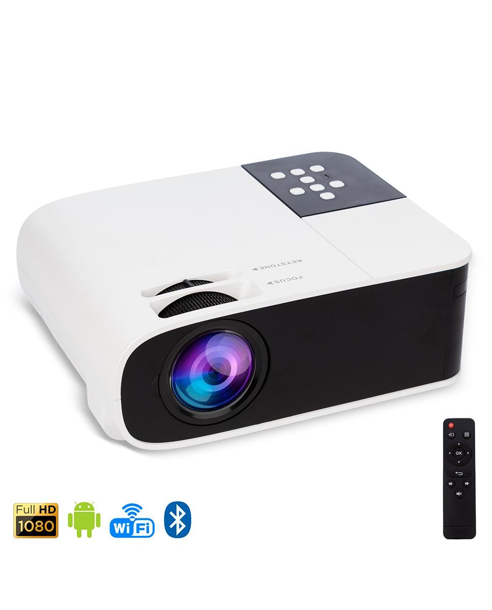 Imagen 0 de Videoproyector LCD W35 con 150 lúmenes ANSI, soporte Full HD 1080p, duplicación de pantalla inalámbrica.
