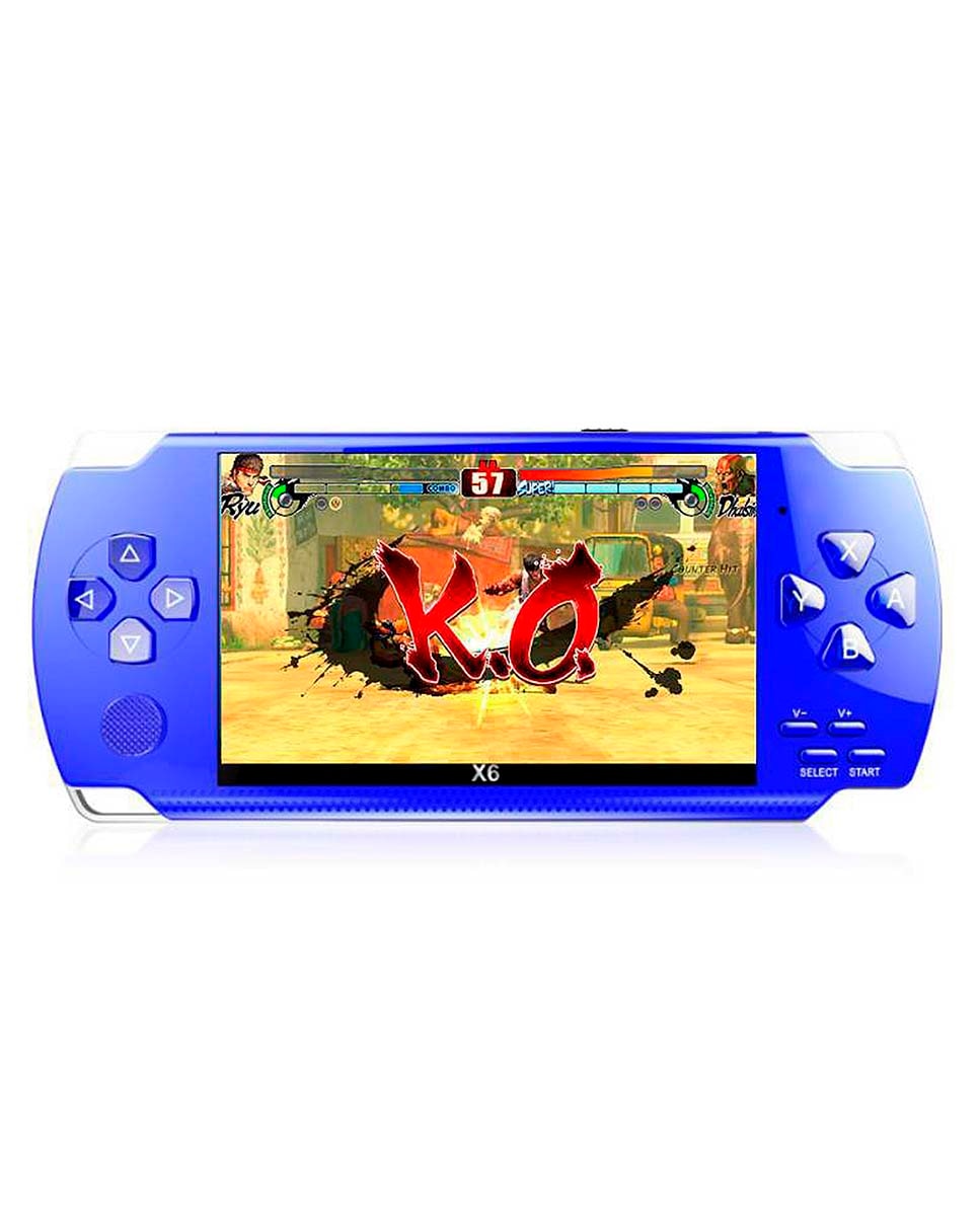 Imagen 0 de Consola de videojuegos X6 con juegos clásicos preinstalados. Reproductor multimedia con grabadora de sonido, cronómetro, calculadora y calendario.