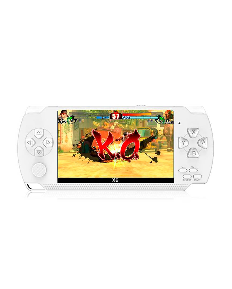 Imagen 0 de Consola de videojuegos X6 con juegos clásicos preinstalados. Reproductor multimedia con grabadora de sonido, cronómetro, calculadora y calendario.