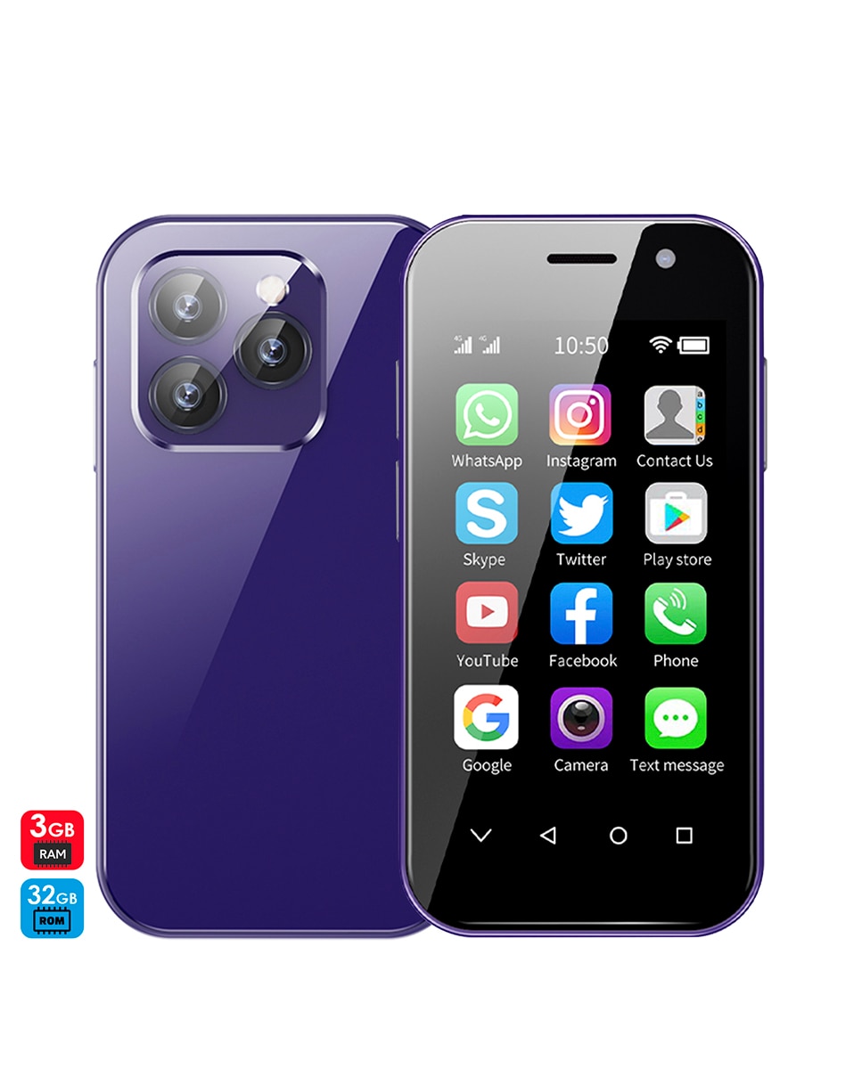 Imagen 0 de Mini smartphone Soyes 14 PRO 4G, Android 9.0, 3GB RAM + 32GB. Pantalla 3''.
