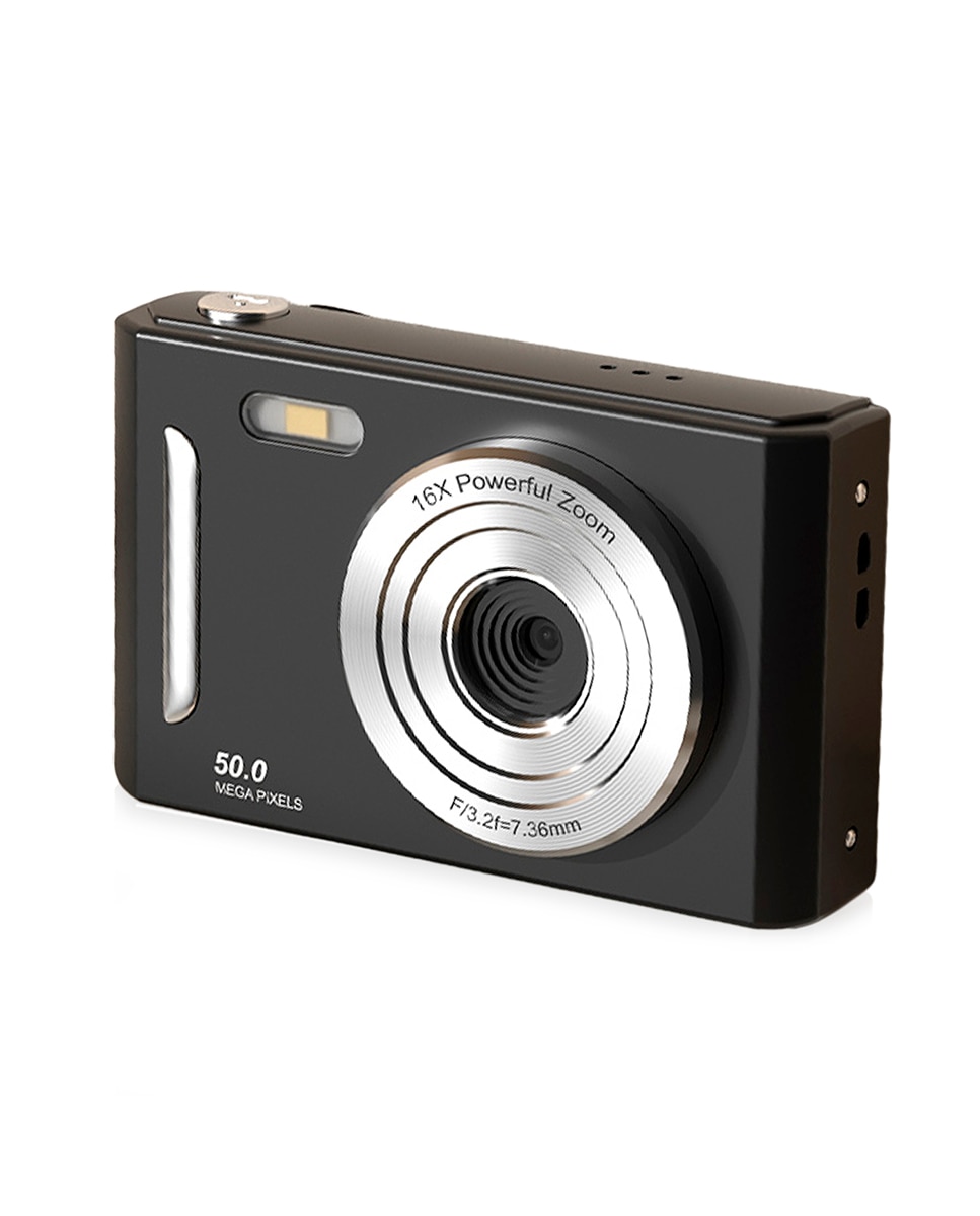 Imagen 0 de Cámara infantil M26 de fotos y video con flash. 50 mpx y video FHD. Zoom digital 16x, cámara trasera para selfies, juegos incorporados.