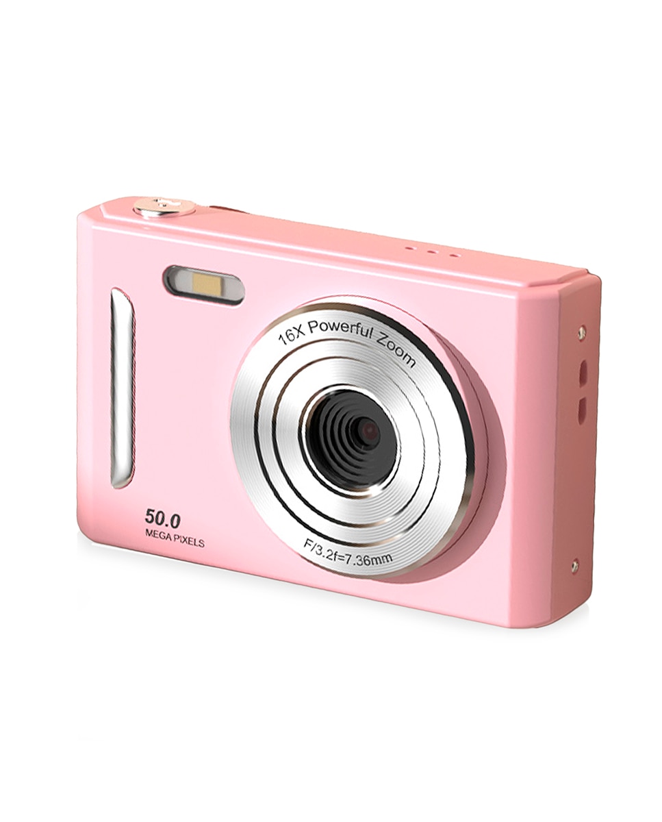 Imagen 0 de Cámara infantil M26 de fotos y video con flash. 50 mpx y video FHD. Zoom digital 16x, cámara trasera para selfies, juegos incorporados.