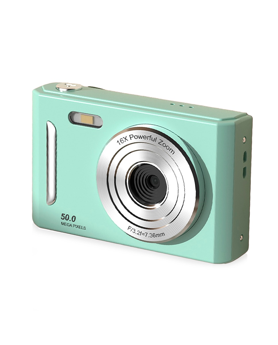 Imagen 0 de Cámara infantil M26 de fotos y video con flash. 50 mpx y video FHD. Zoom digital 16x, cámara trasera para selfies, juegos incorporados.