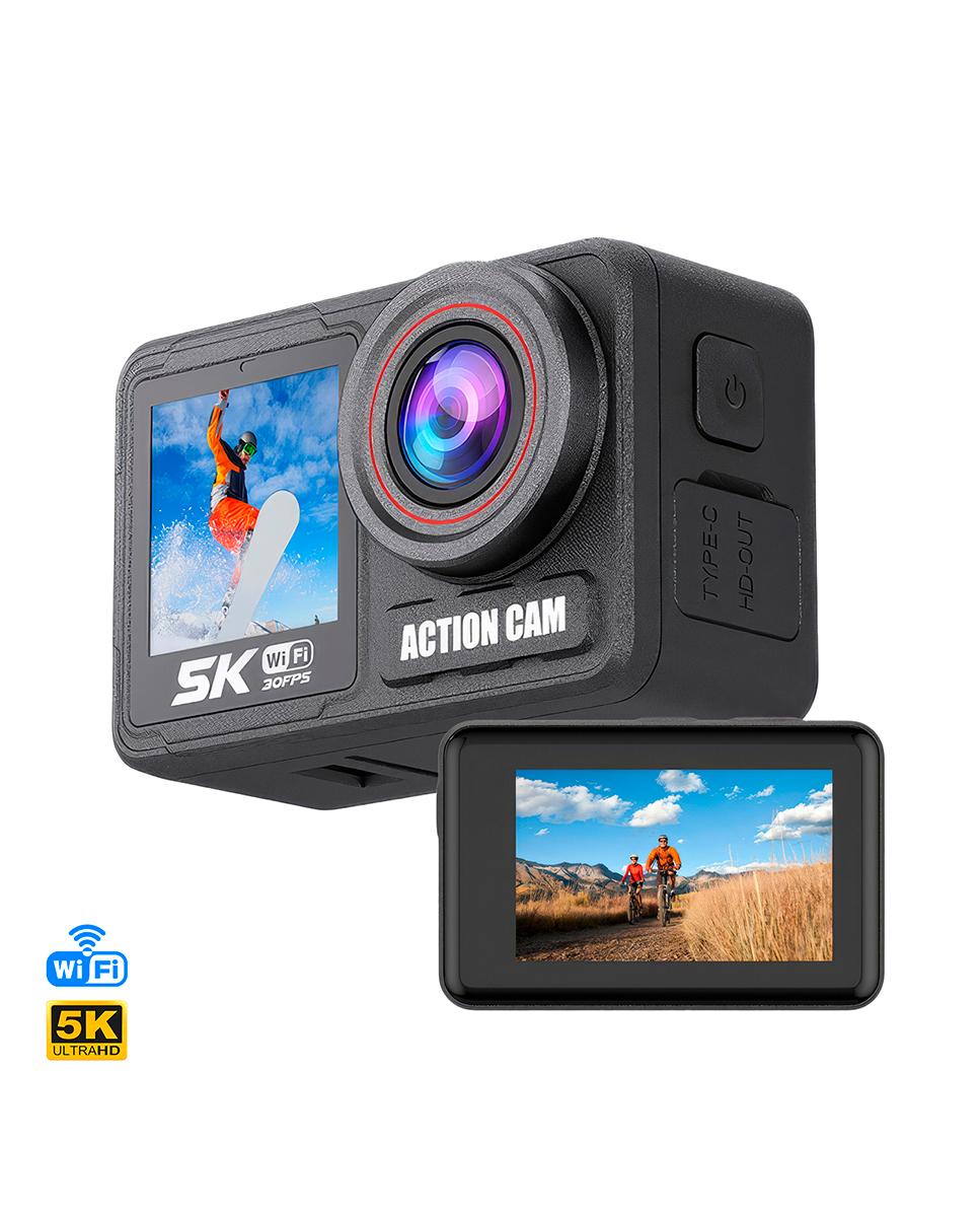 Imagen 0 de Cámara deportiva WIFI M90TR doble pantalla ultra HD de 2.2" y HD de 1.4