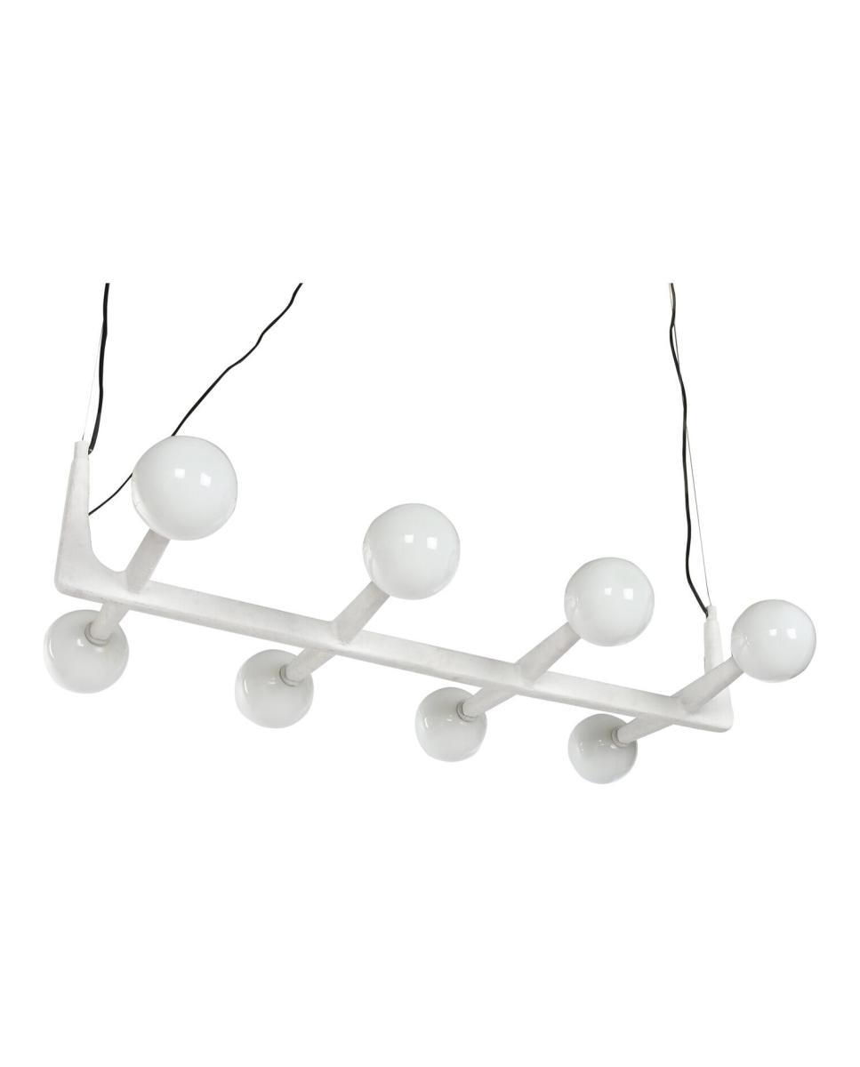 Imagen 0 de Lampara techo metal cristal 110x45x120 bola