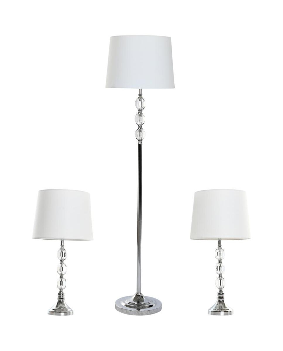 Imagen 0 de Lampara pie set 3 cristal 35x35x150 con 2 de sobre
