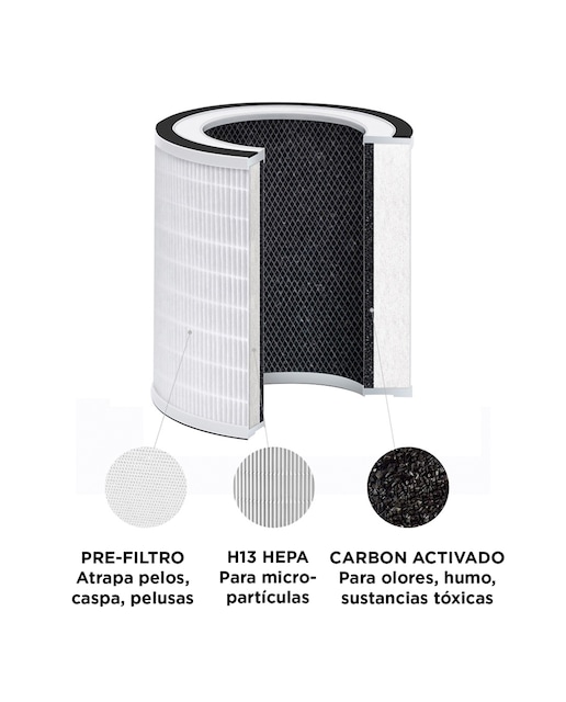 Imagen 0 de Purificador de aire con uv light y control wifi -20w, 50m²