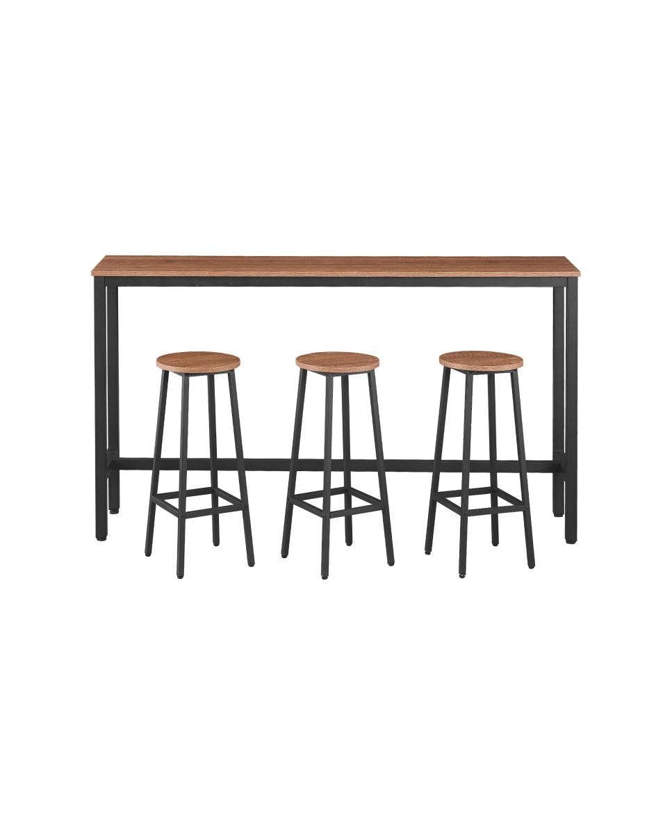 Imagen 0 de Conjunto de mesa alta con 3 taburetes
