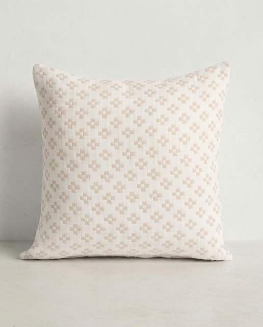 Imagen 0 de Pack 2 Fundas cojín jacquard cruz beige