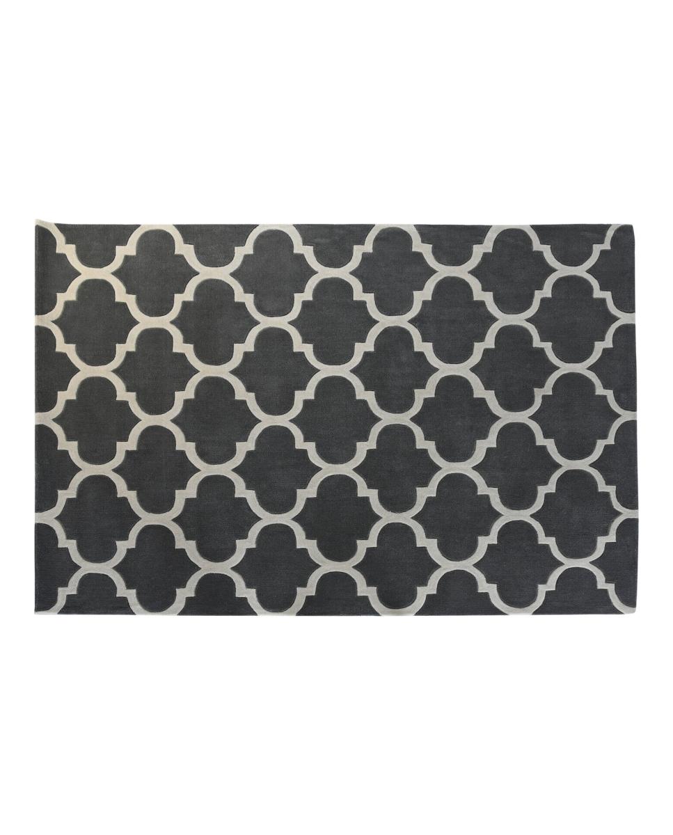 Imagen 0 de Alfombra poliéster 160x230x2 1800 gr. étnico gris