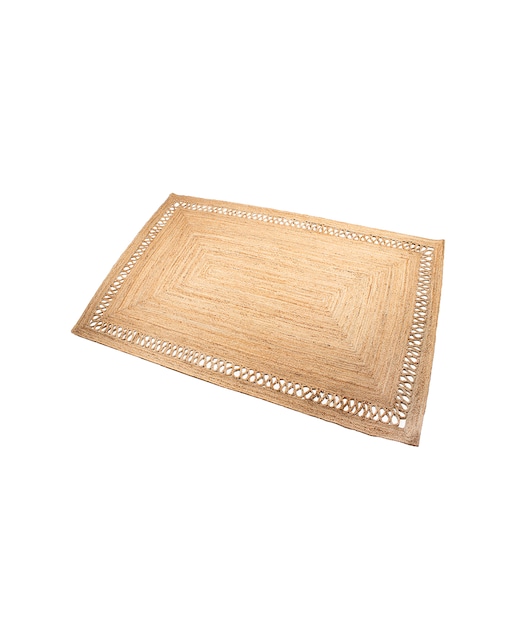 Imagen 0 de Alfombra yute 120x170cm con re