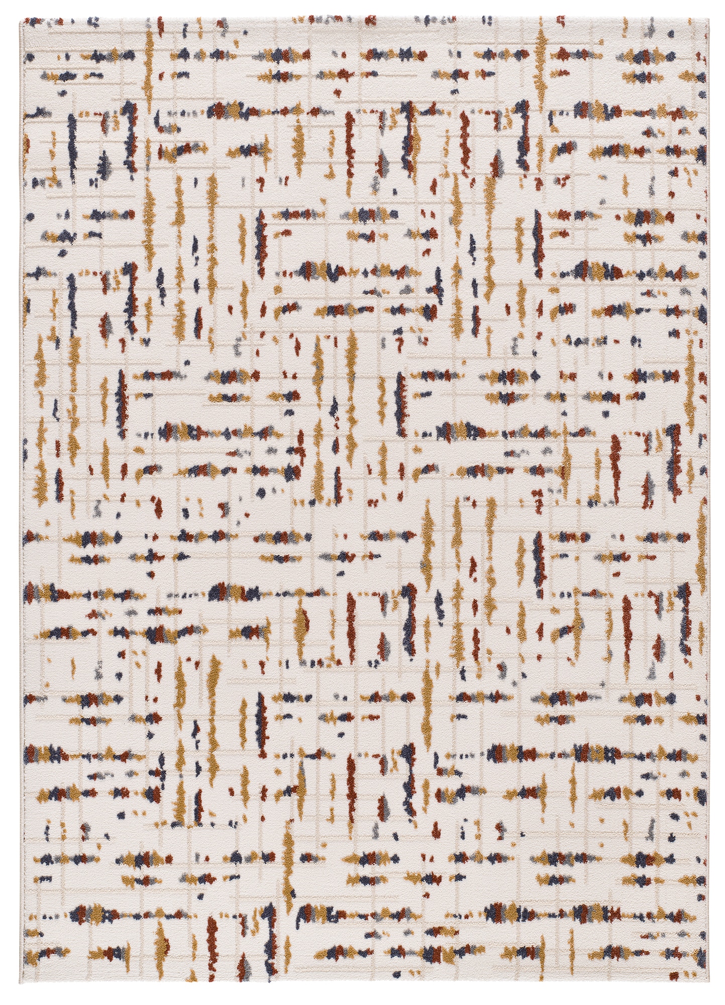 Imagen 0 de La alfombra étnica, diseño boho con formas geométricas, rombos y grecas,