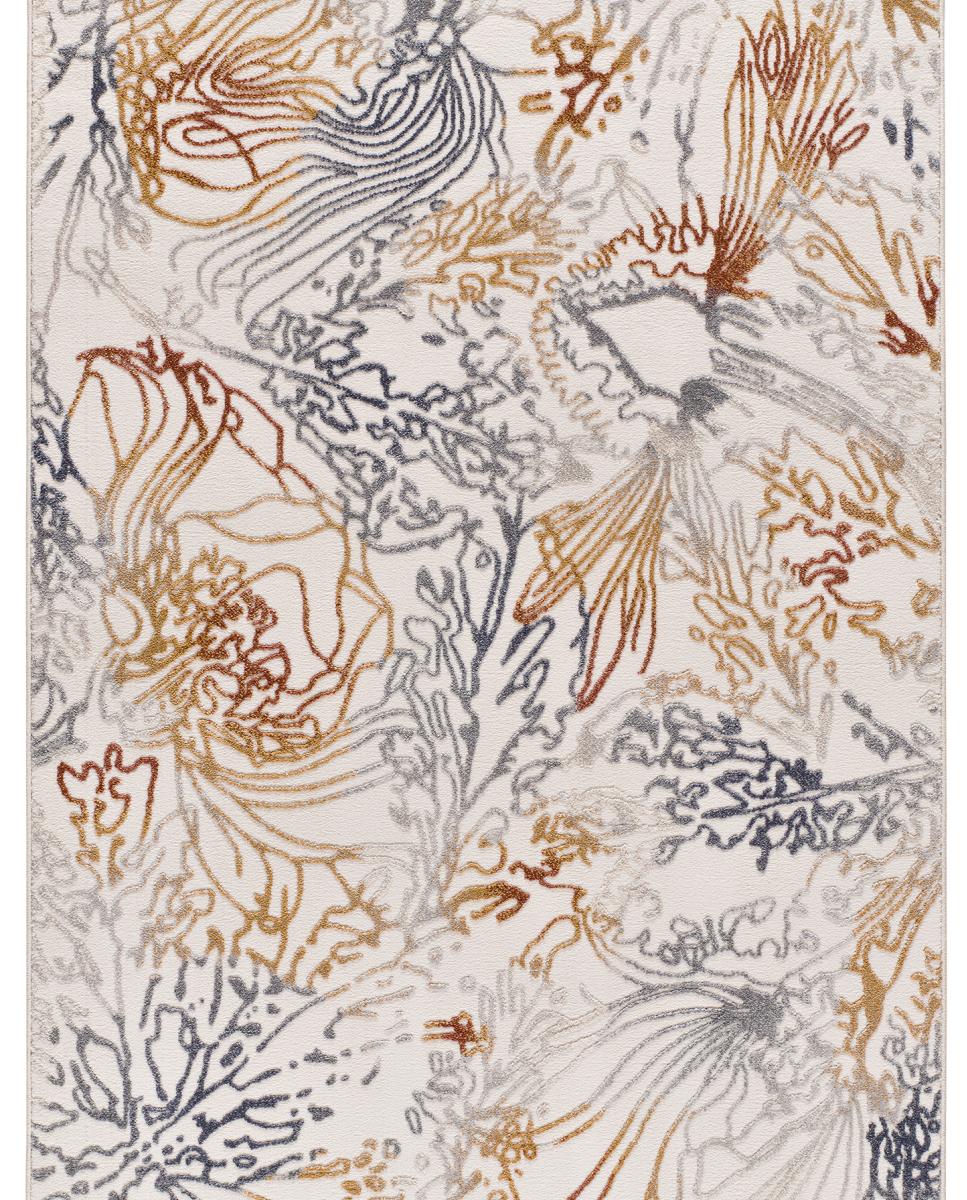 Imagen 0 de La alfombra étnica, diseño boho con formas geométricas, rombos y grecas,