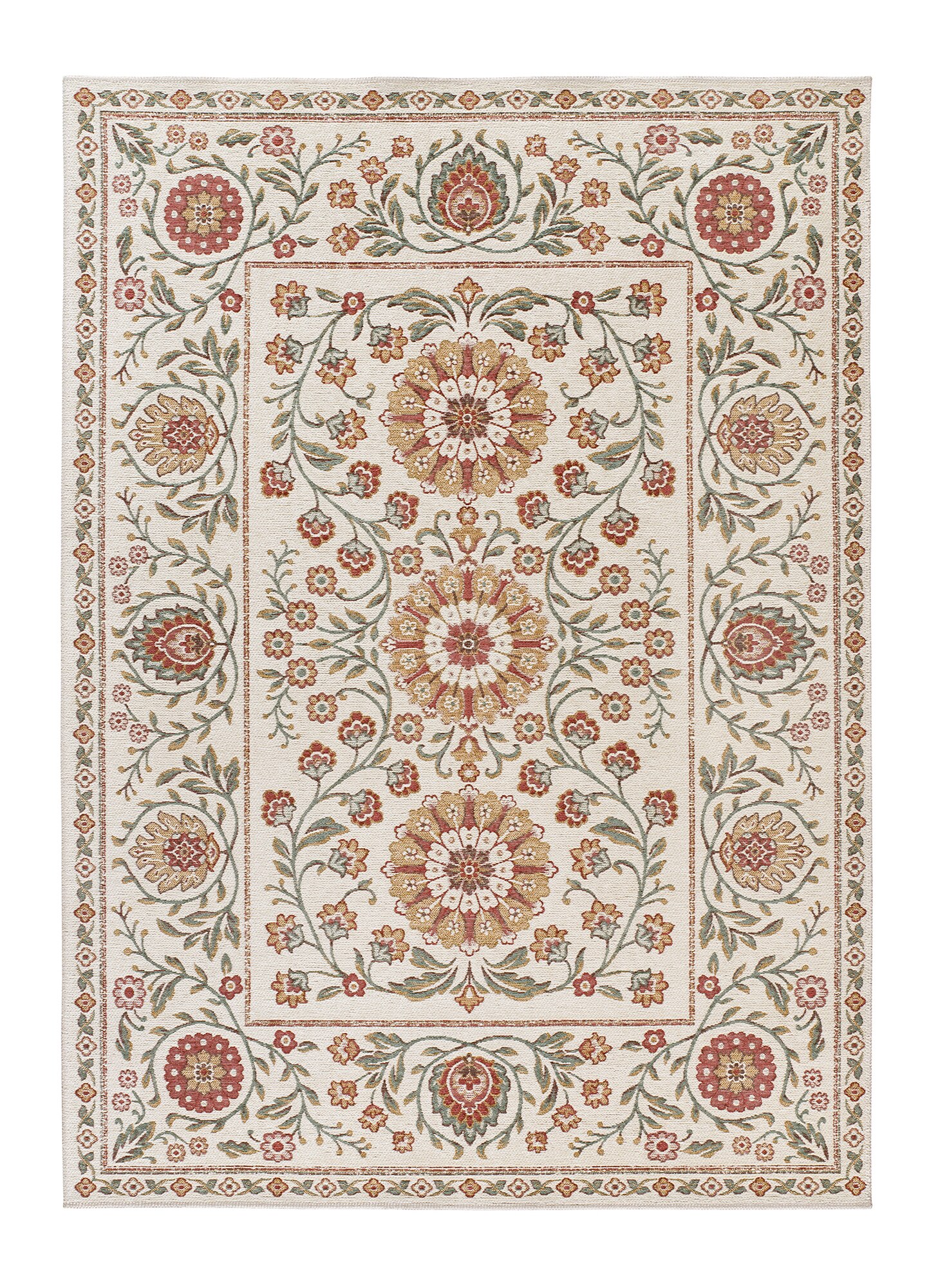 Imagen 0 de Alfombra diseño floral, moderna y apta también para exteriores