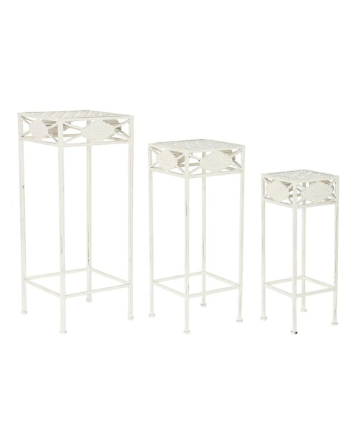 Imagen 0 de Mesita auxiliar set 3 metal 30x30x70 5,00