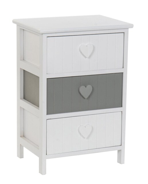 Imagen 0 de Cajonera paulownia 40x29x58 corazon