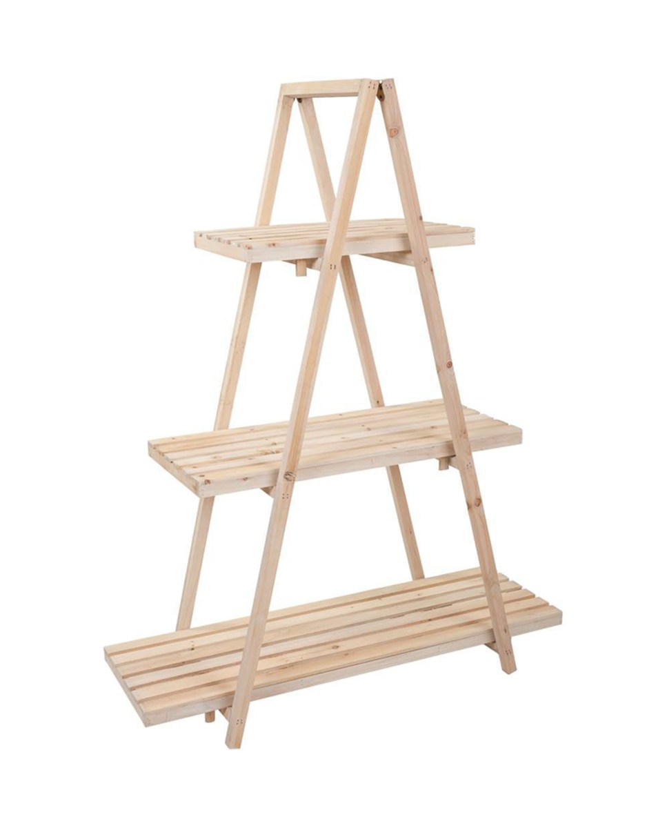 Imagen 0 de Kit estanteria expositor de madera de 3 bandejas