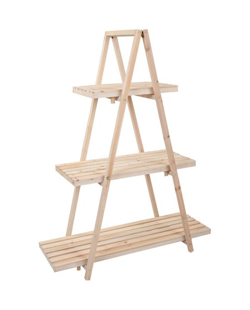 Imagen 0 de Kit estanteria expositor de madera de 3 bandejas