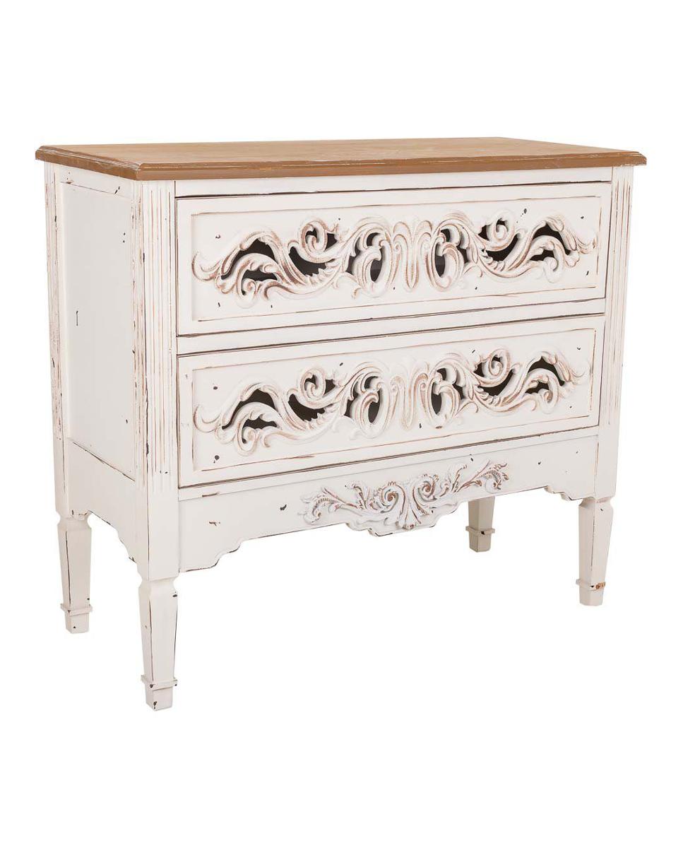 Imagen 0 de Comoda de madera de 2 cajones