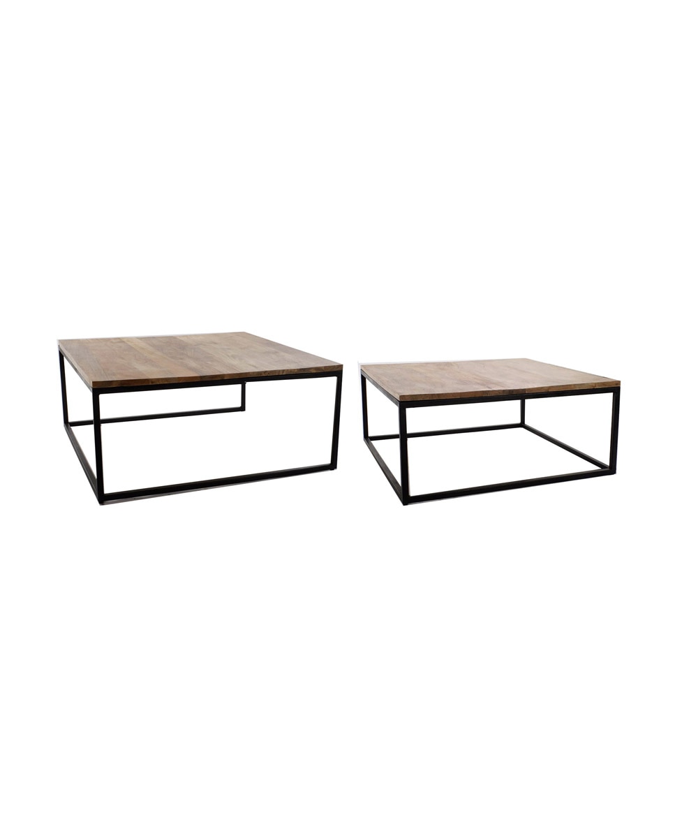 Imagen 0 de Mesa centro set 2 metal mango