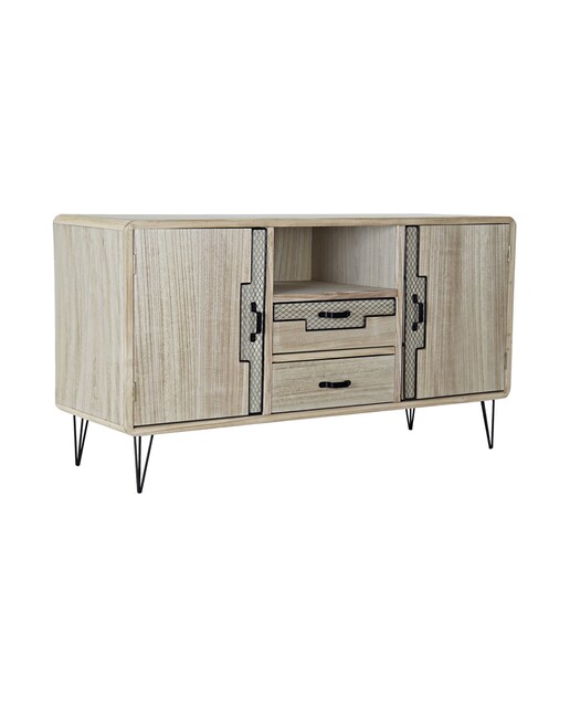 Imagen 0 de Buffet paulownia metal 120x41x