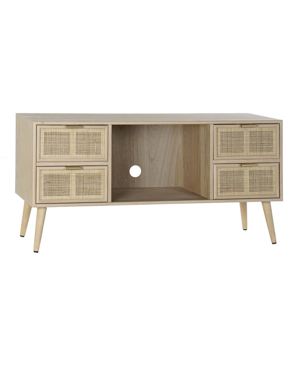 Imagen 0 de Mueble tv paulownia mdf 120 x 42 x 60 rejilla natural