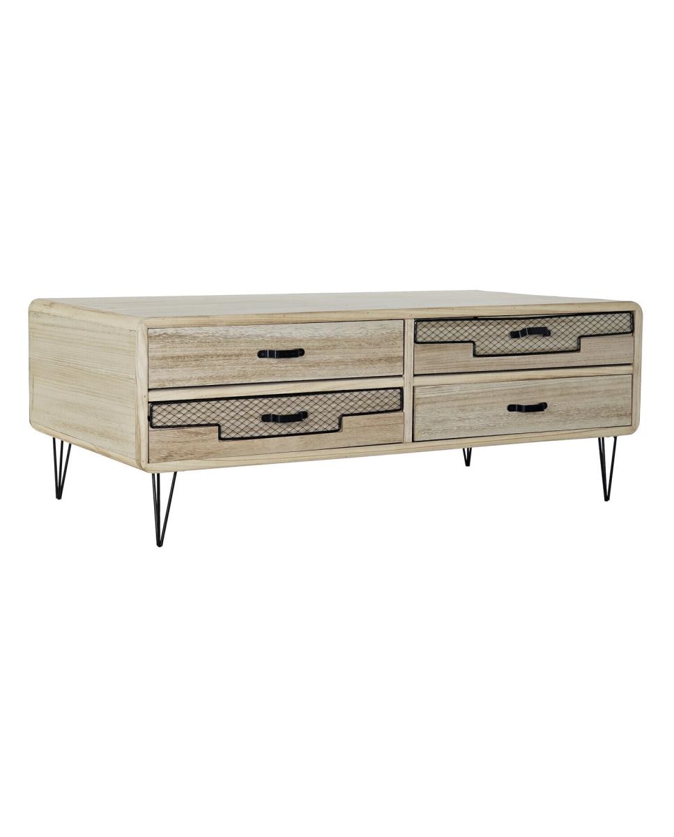 Imagen 0 de Mueble tv paulownia metal 115 x 61 x 43 natural