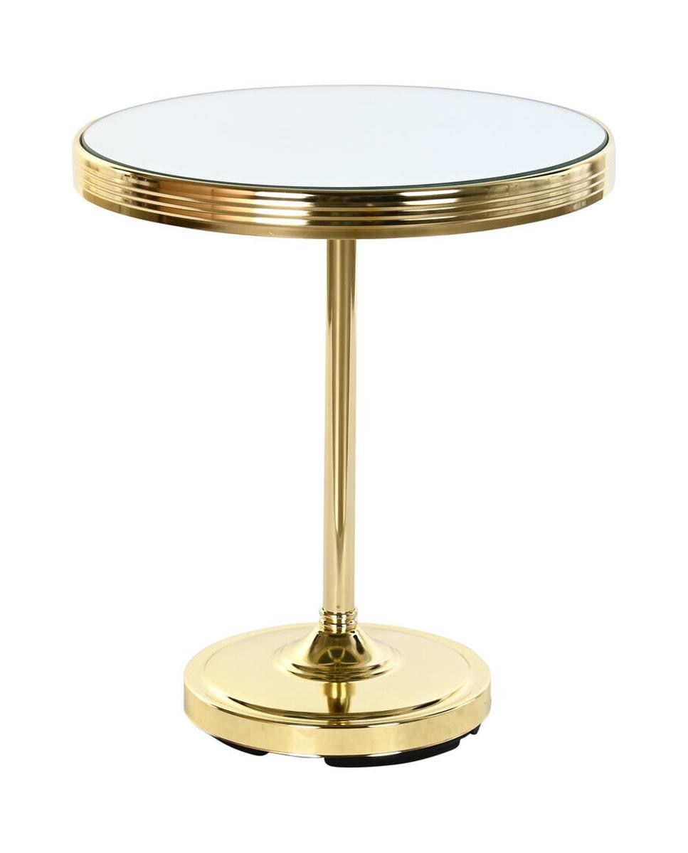 Imagen 0 de Mesita auxiliarlaton espejo 42,5 x 42,5 x 49 dorado