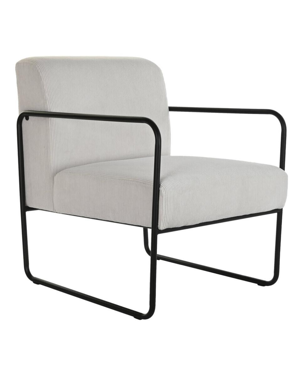 Imagen 0 de Sillón poliéster hierro 64x74x79 blanco