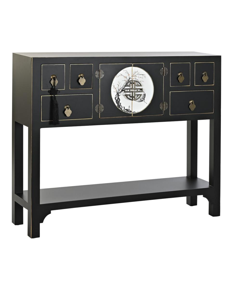 Imagen 0 de Consola abeto mdf 95x26x79 oriental negro