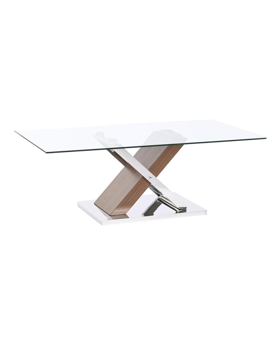 Imagen 0 de Mesa centro acero mdf 120x60x42 simil madera