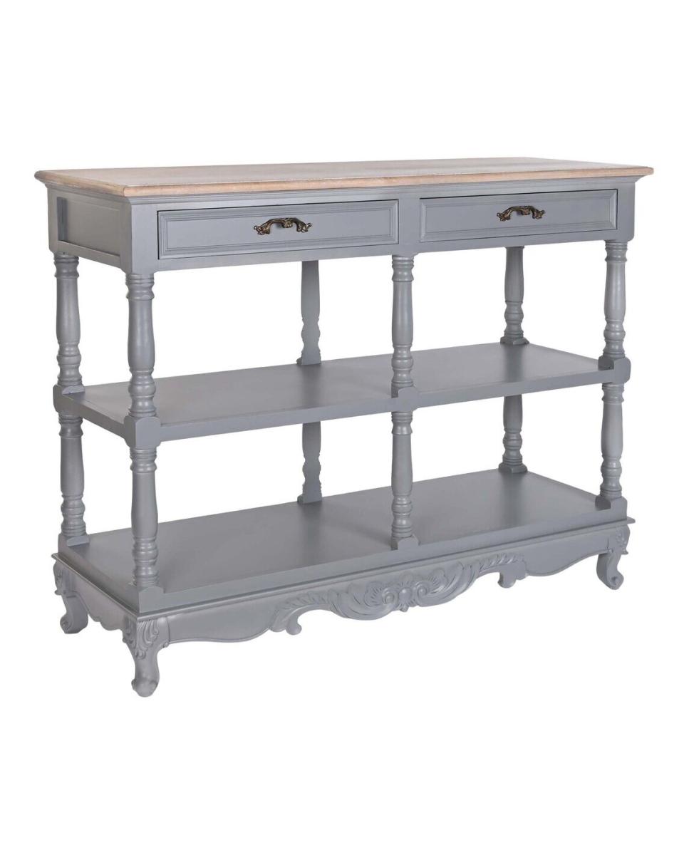 Imagen 0 de Buffet paulownia mdf 117x39x89 2 cajones gris