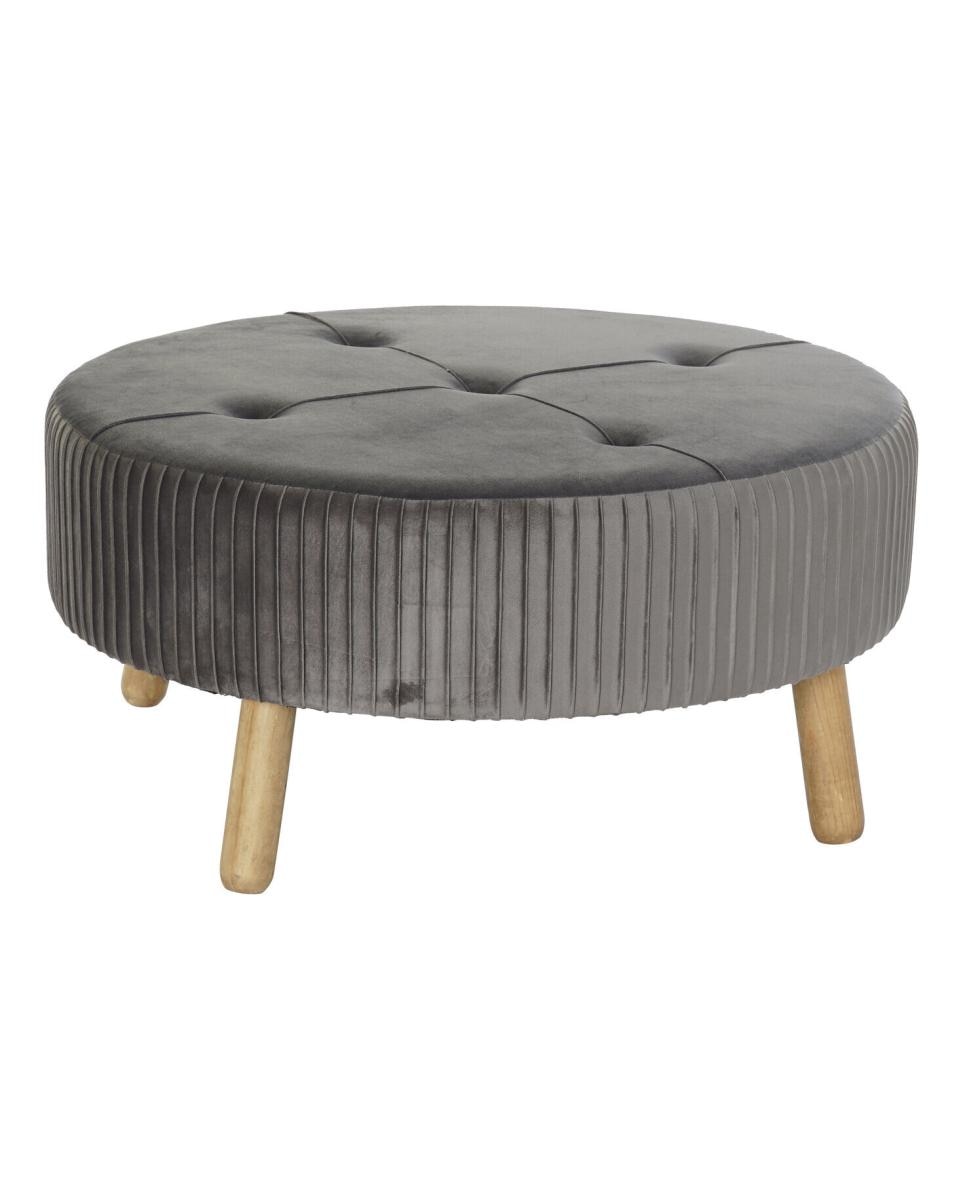 Imagen 0 de Reposapiés velvet madera 80x80x38 terciopelo