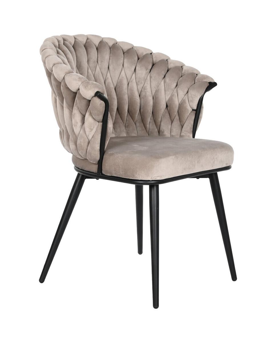 Imagen 0 de Silla poliéster metal 60x66x84 beige