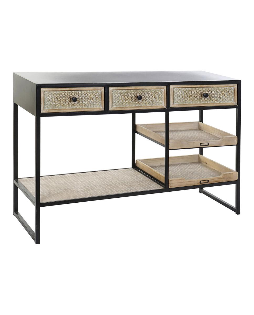 Imagen 0 de Consola metal madera 120x38x80 20,00 negro