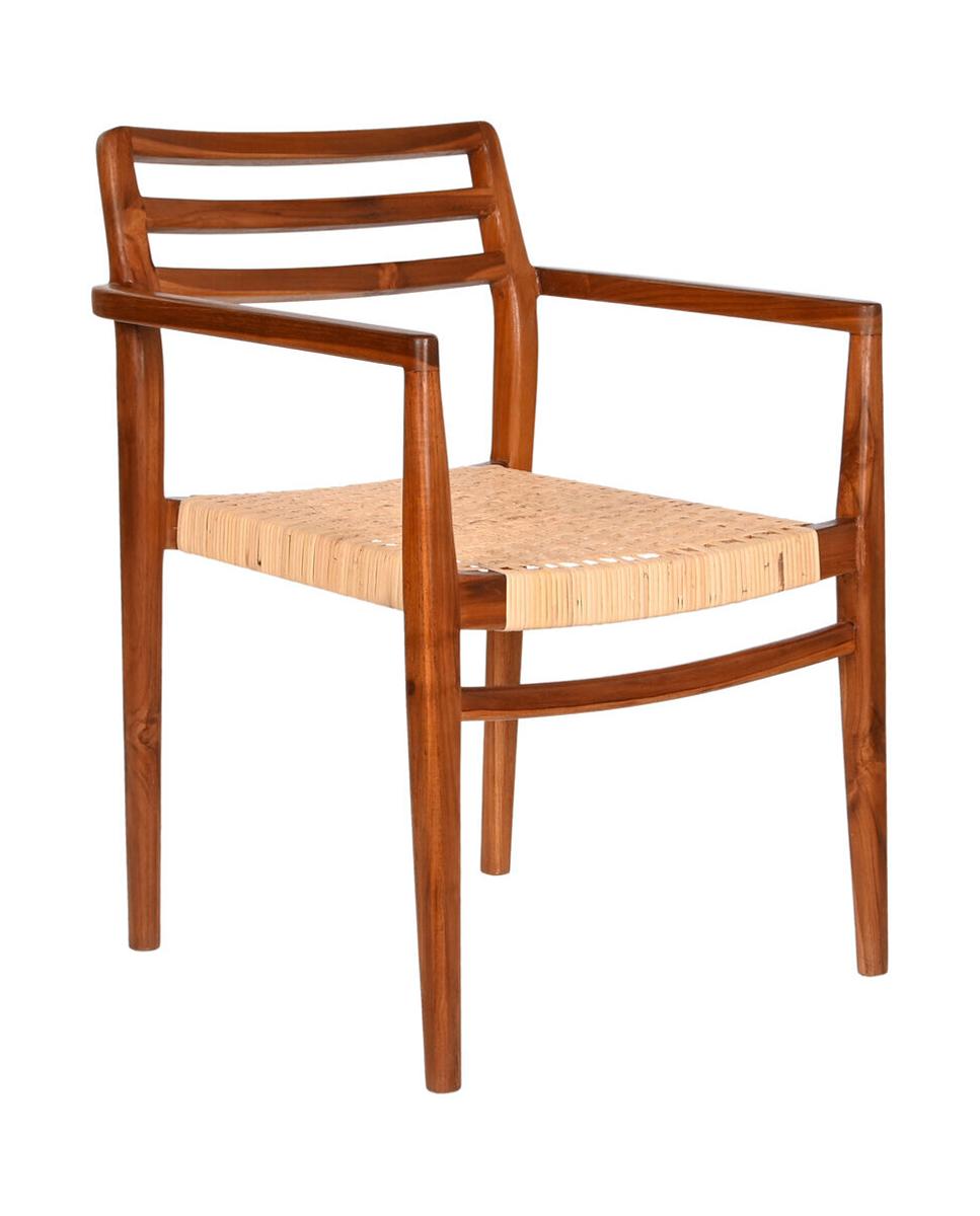Imagen 0 de SILLA TECA RATAN 50X56X86 MARRON