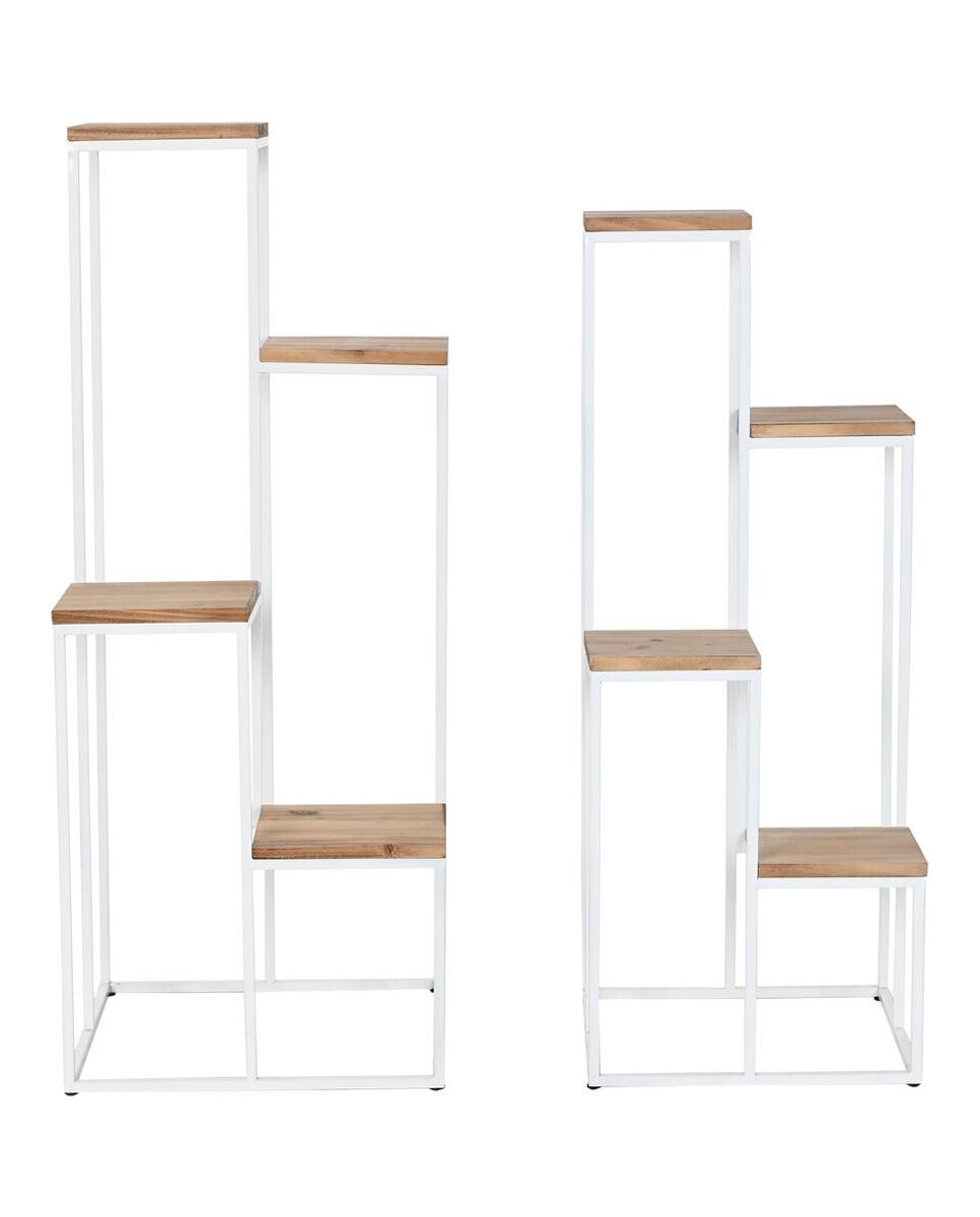 Imagen 0 de Repisa set 2 metal abeto 40x40x100 7,00 macetas