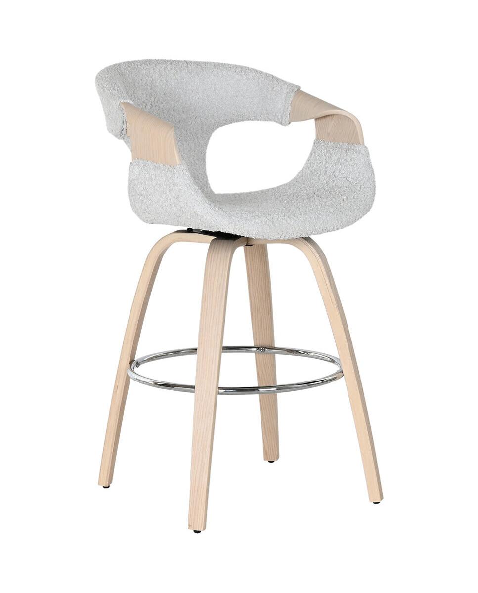 Imagen 0 de Taburete madera poliéster 55,5x52,5x92,5 gris