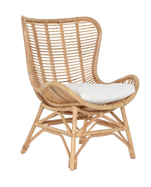 Imagen 0 de Silla bambu ratan 76x74x99