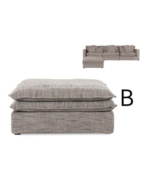 Imagen 0 de Modulo auxiliar sofa poliester 110x110x48