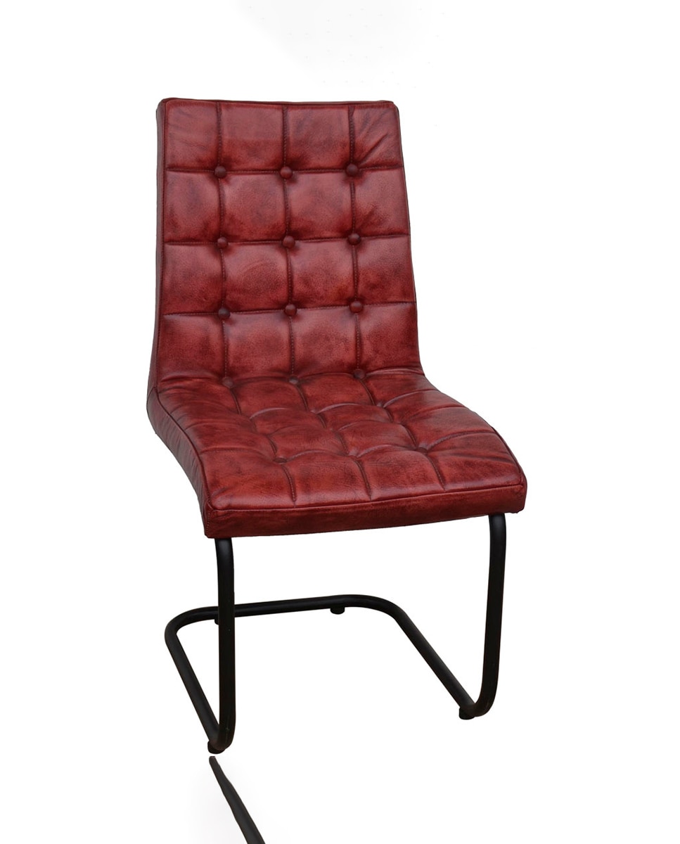 Imagen 0 de Silla tapizada de piel