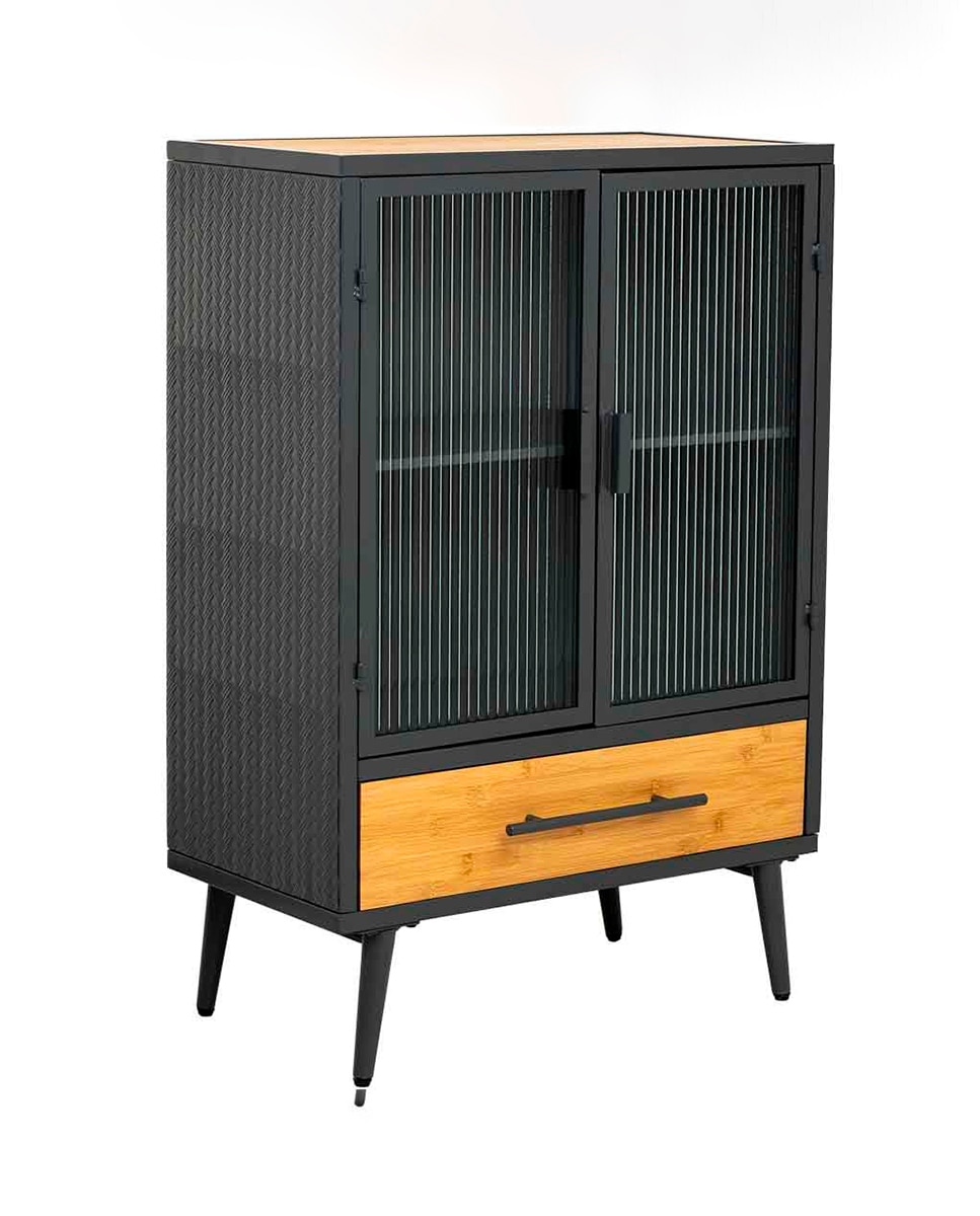 Imagen 0 de Vitrina de metal, madera y vid