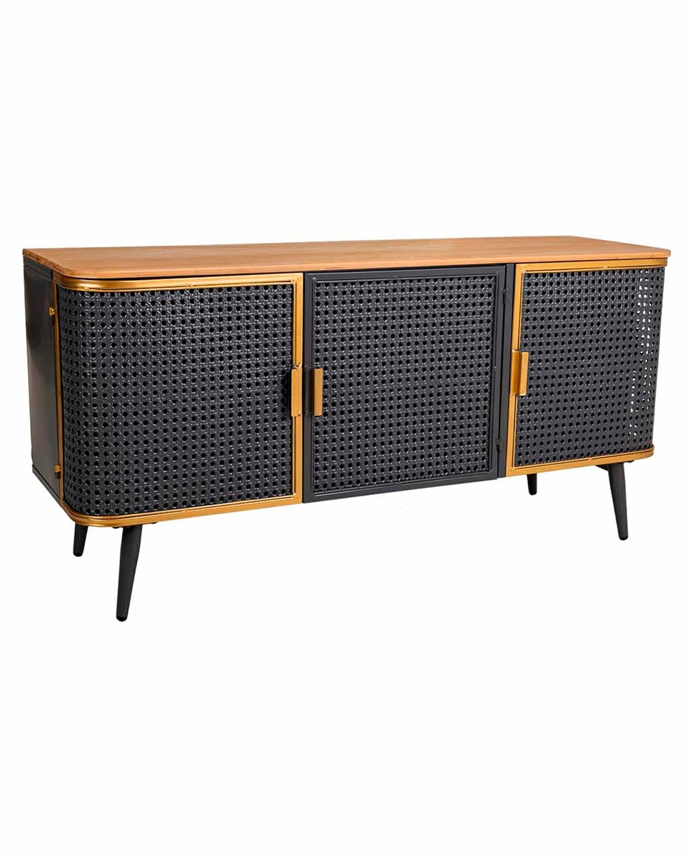 Imagen 0 de Aparador de metal y madera 3 p