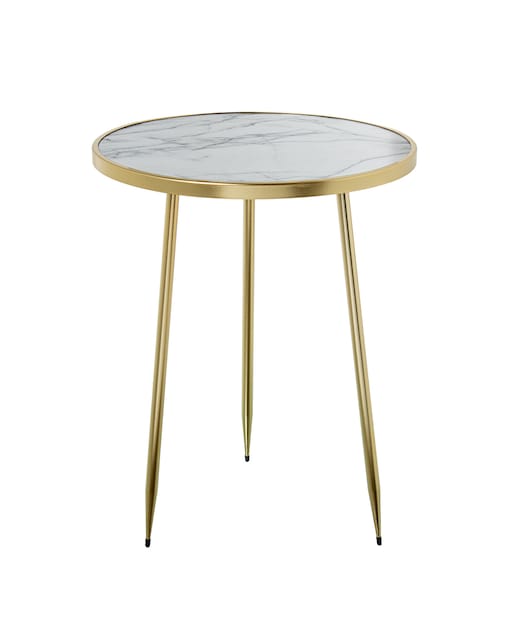 Imagen 0 de Mesa auxiliar madera marmol bo