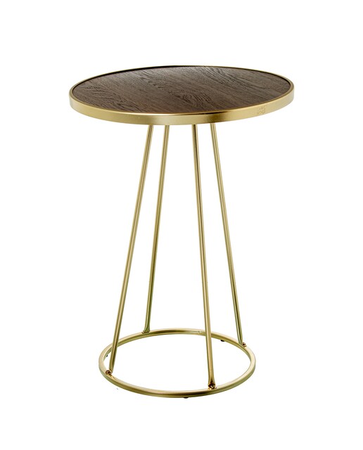 Imagen 0 de Mesa auxiliar madera nogal bor