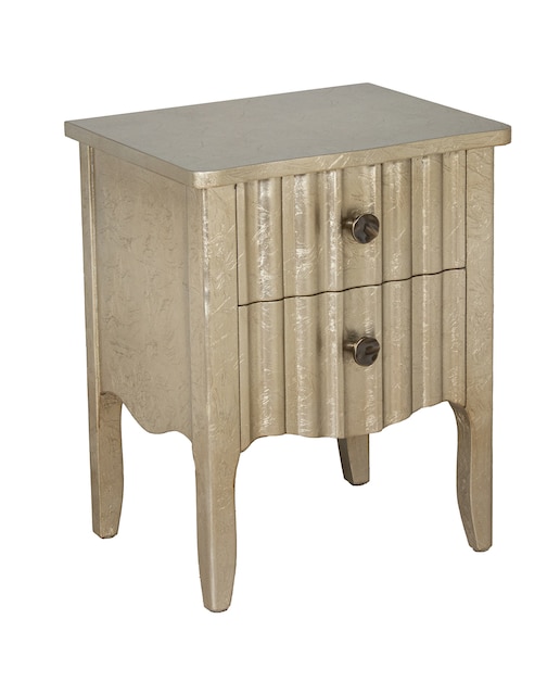 Imagen 0 de Mesa de noche 2 cajones madera