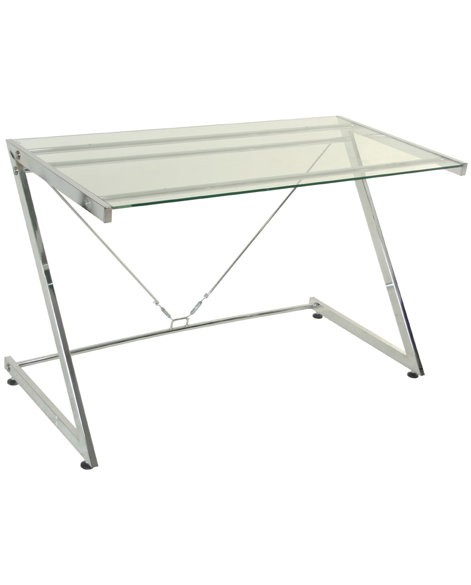 Imagen 0 de Mesa escritorio metal, cristal