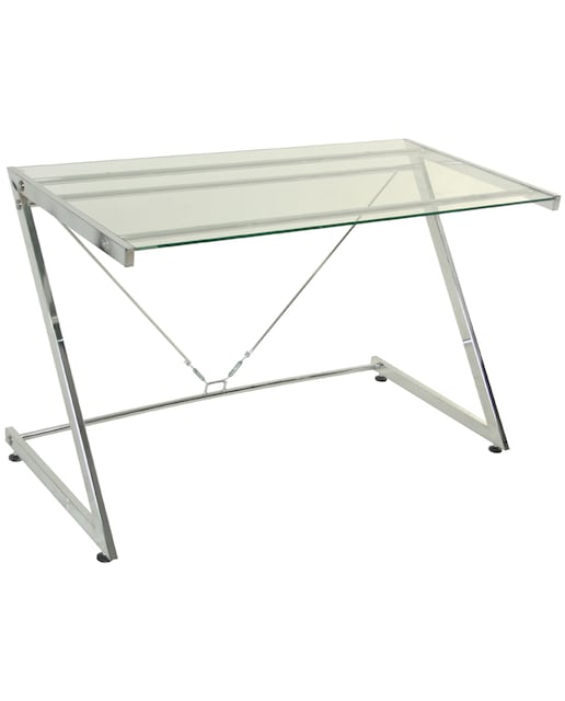 Imagen 0 de Mesa escritorio metal, cristal