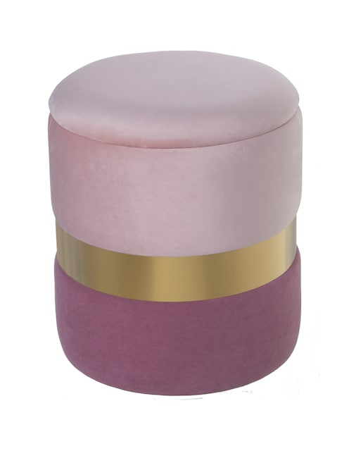 Imagen 0 de Puf almacenaje terciopelo 2 to