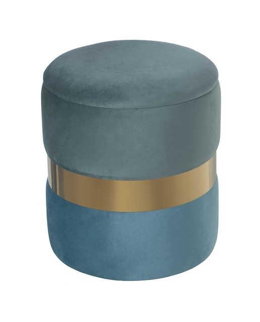 Imagen 0 de Puf almacenaje terciopelo agua